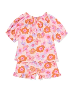kinderset bloemen lichtroze