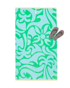 kinderstrandlaken 80x140cm velours bloemen
