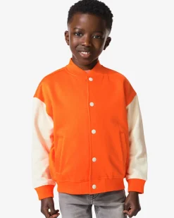 kindervest bomber kleurblokken Koningsdag oranje