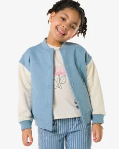 kindervest jersey hartjes blauw