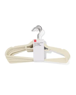 kledinghanger velours wit - 6 stuks