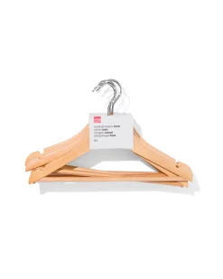 kledingshangers kind hout - 6 stuks