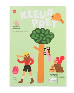 kleurboek A4 bosdier