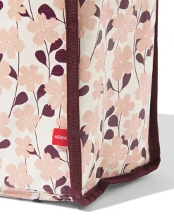koeltas shopper 45x7x36cm bloemen