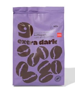 koffiepads extra dark - 40 stuks