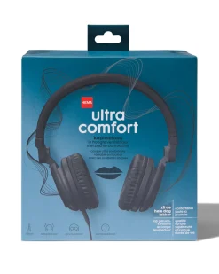 koptelefoon ultra comfort zwart