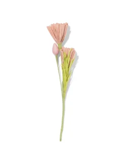 kunstbloem 24cm papier roze