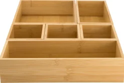 lade organizer 32,5x25x5,5 6-delig bamboe