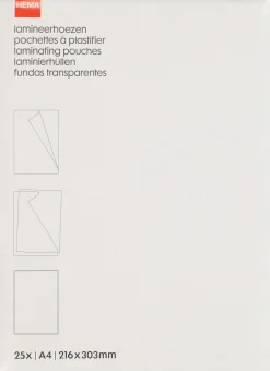 lamineerhoezen 80 micron 21.6x30.3 - 25 stuks
