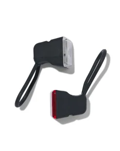 LED fietslampjes zwart - 2 stuks