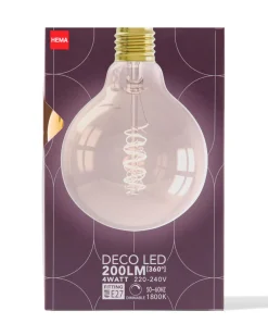 led globe goud E27 4W 200lm g95