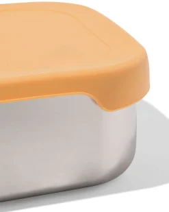 lunchbox 18.9x14.3x5.8cm rvs bruin