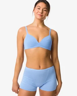 menstruatieboxer katoen hoge absorptie blauw