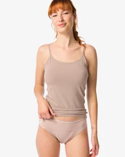 menstruatieslip katoen hoge absorptie beige