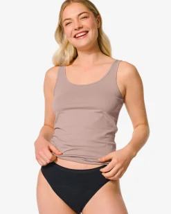 menstruatieslip katoen hoge absorptie zwart
