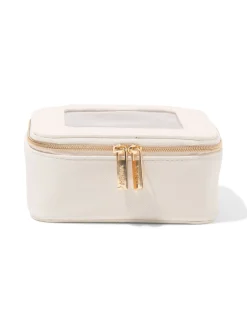 mini toilettas 6x12cm transparant