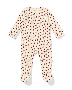 newborn boxpakje hartjes ecru