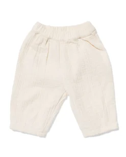 newborn broek comfy fit mousseline ecru