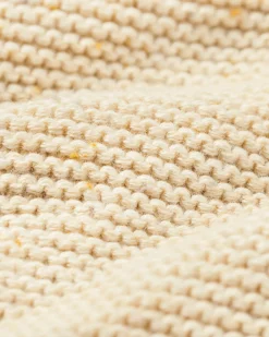 newborn kledingset grofgebreid zand