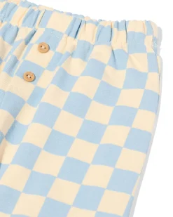 newborn kledingset jersey blokken ecru