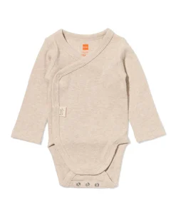 newborn meegroei overslagromper LENZING™ ECOVERO™ rib zand