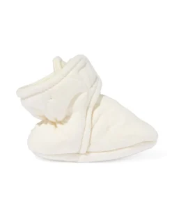 newborn sloffen gewatteerd beige