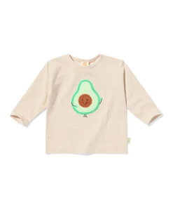 newborn T-shirt avocado ecru
