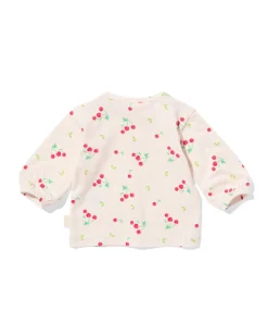 newborn T-shirt kersen ecru