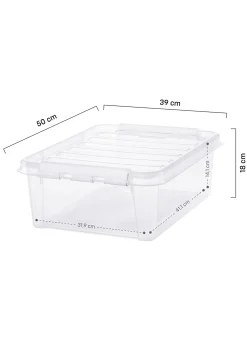 opbergbox 21L London transparant 50x39x18