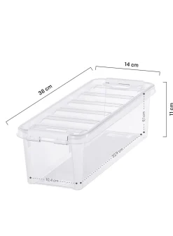 opbergbox 3.5L Madrid transparant 38x14x11