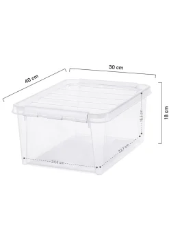 opbergbox 14L Madrid transparant 40x30x19