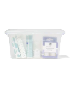 opbergbox 5L Tokyo transparant 28x19.5x14 recycled