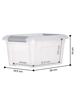 opbergbox 5L Tokyo transparant 28x19.5x14 recycled