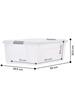 opbergbox 30L Tokyo transparant 58x39.5x20.5 recycled