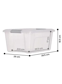 opbergbox 15L Tokyo transparant 39.5x29x18.5 recycled