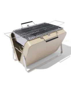 opvouwbare barbecue metaal beige