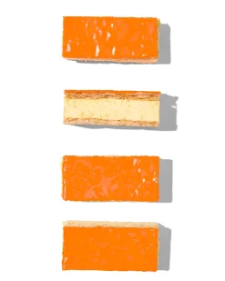 oranje tompouce 4 stuks