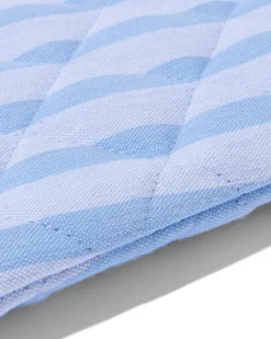 ovenwant katoen strepen blauw