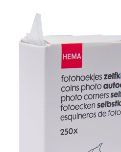 250-pak fotohoekjes zelfklevend