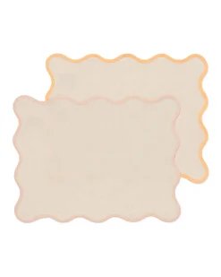 placemat 35x45cm katoen golf - 2 stuks