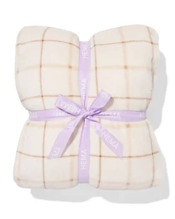 plaid 130x150cm sherpa natural