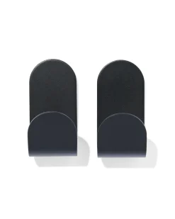 plakhaken rvs zwart 5x2.5 - 2 stuks