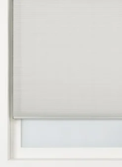plisse dubbel lichtdoorlatend witte achterzijde ivoor - HEMA