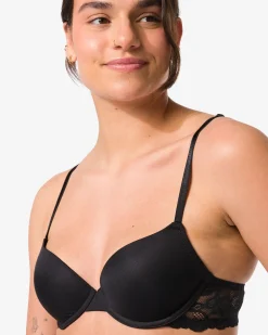 push-up bh met beugel zwart