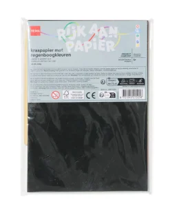 regenboog kraspapier A5 - 20 stuks