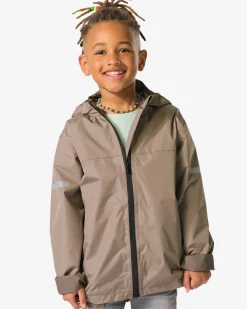 regenjas voor kinderen taupe