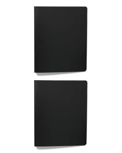 2-rings ringbandmappen A4 zwart - 2 stuks