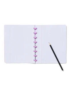ringschrift A5 commerciaal geruit 4x8 lila
