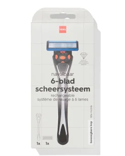 scheersysteem met 6 mesjes en trimmer