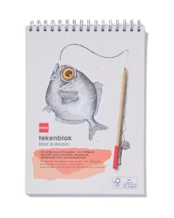 schetsboek met spiraal A4 220gr